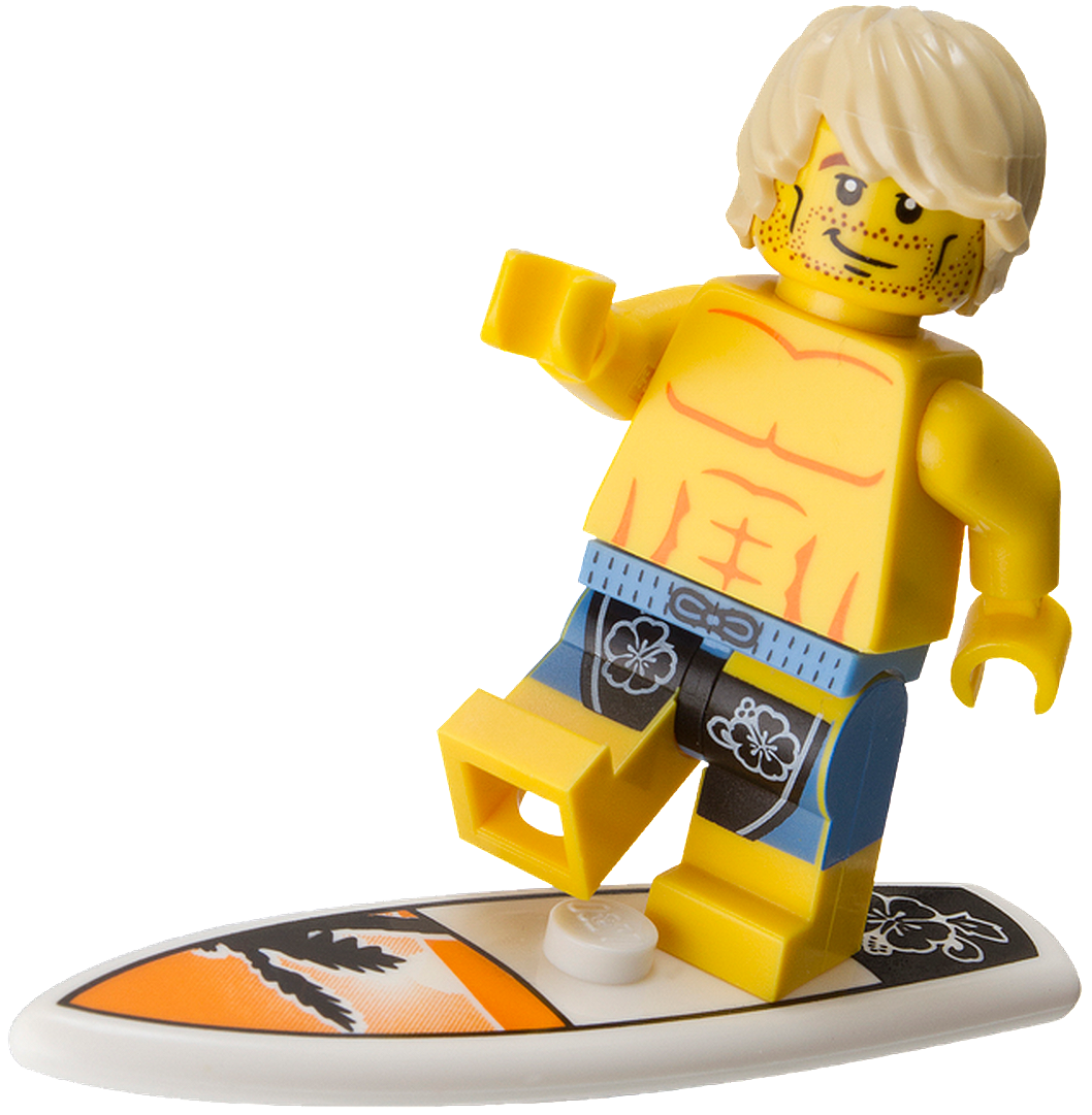 LEGO surfer